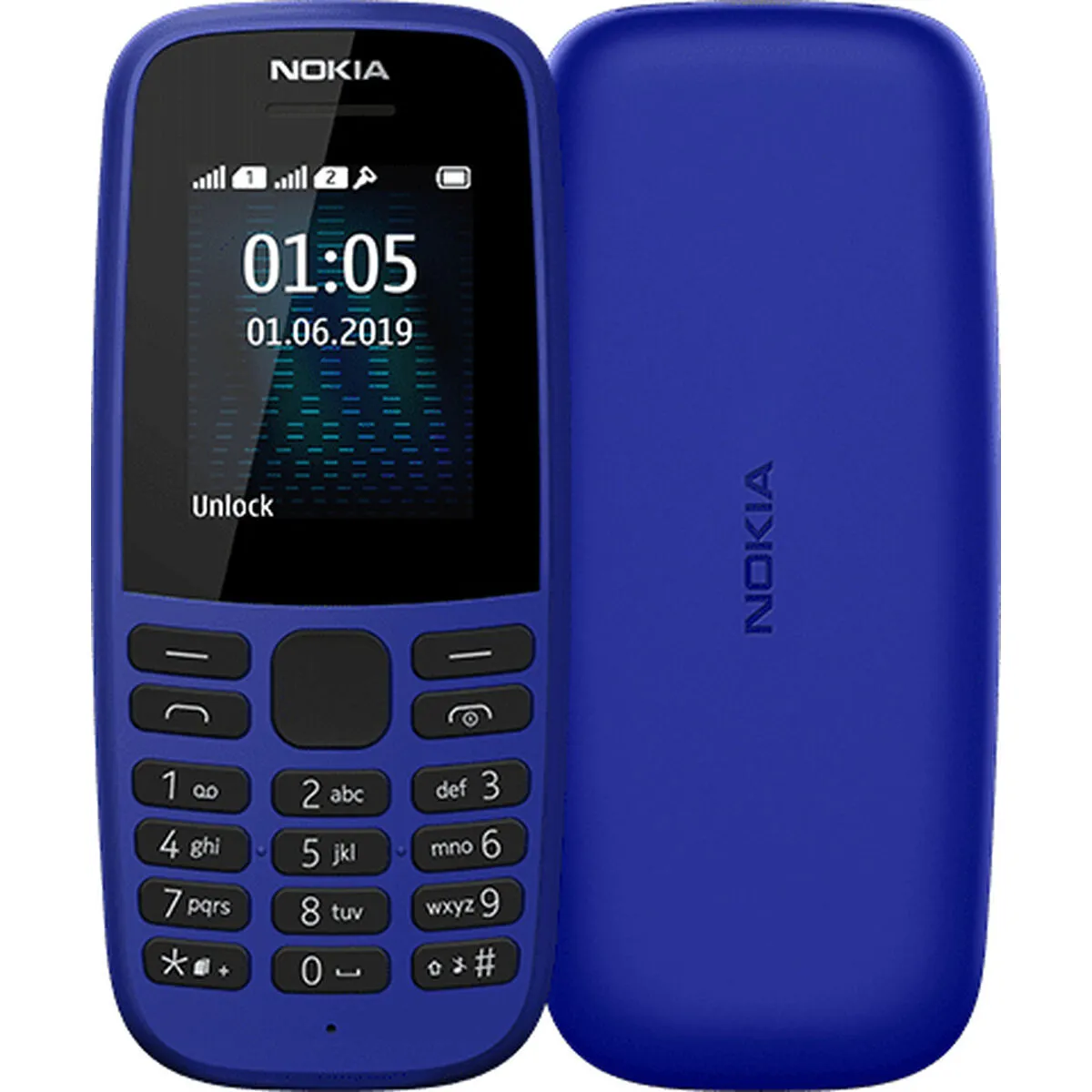 Telefono Cellulare Nokia 105 Azzurro