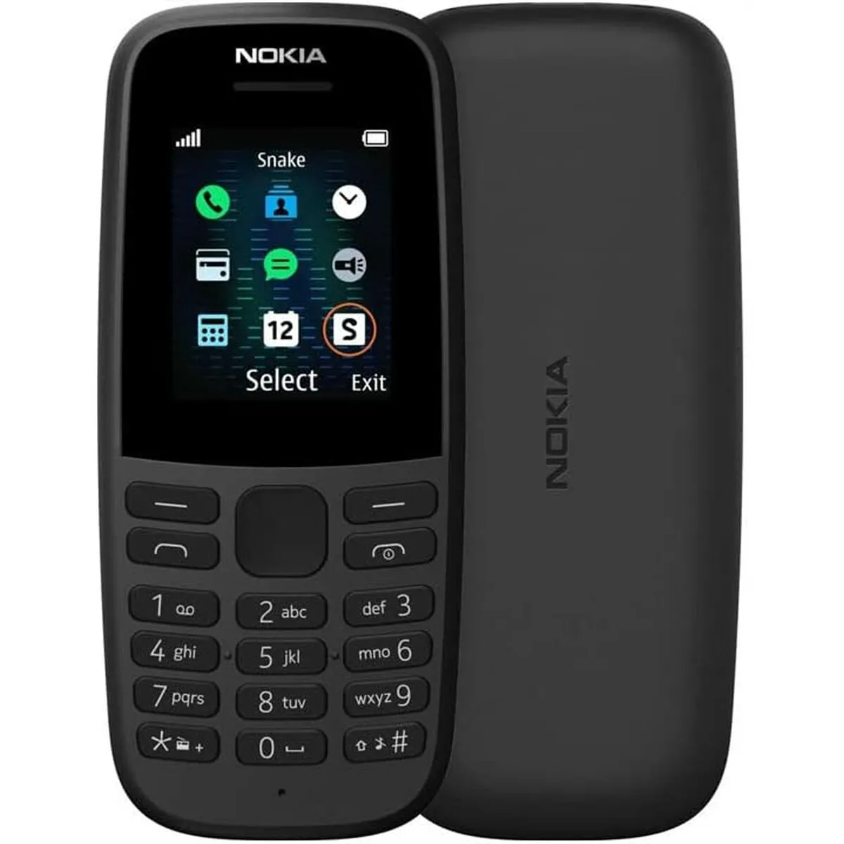 Telefono Cellulare Nokia 105SS Nero 1,8"