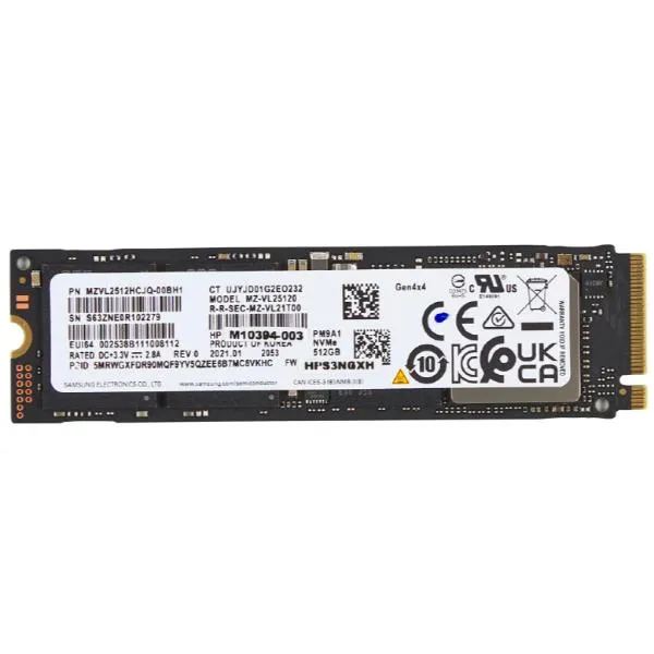 HP 512GB PCIE 4X4 NVME M.2 SSD NB