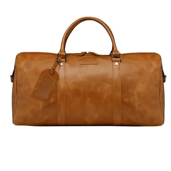 KARSTRUP 2 BORSA WEEKENDER - CUOIO