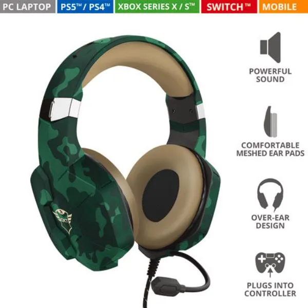 GXT323C CARUS HEADSET JUNGLE CAMO