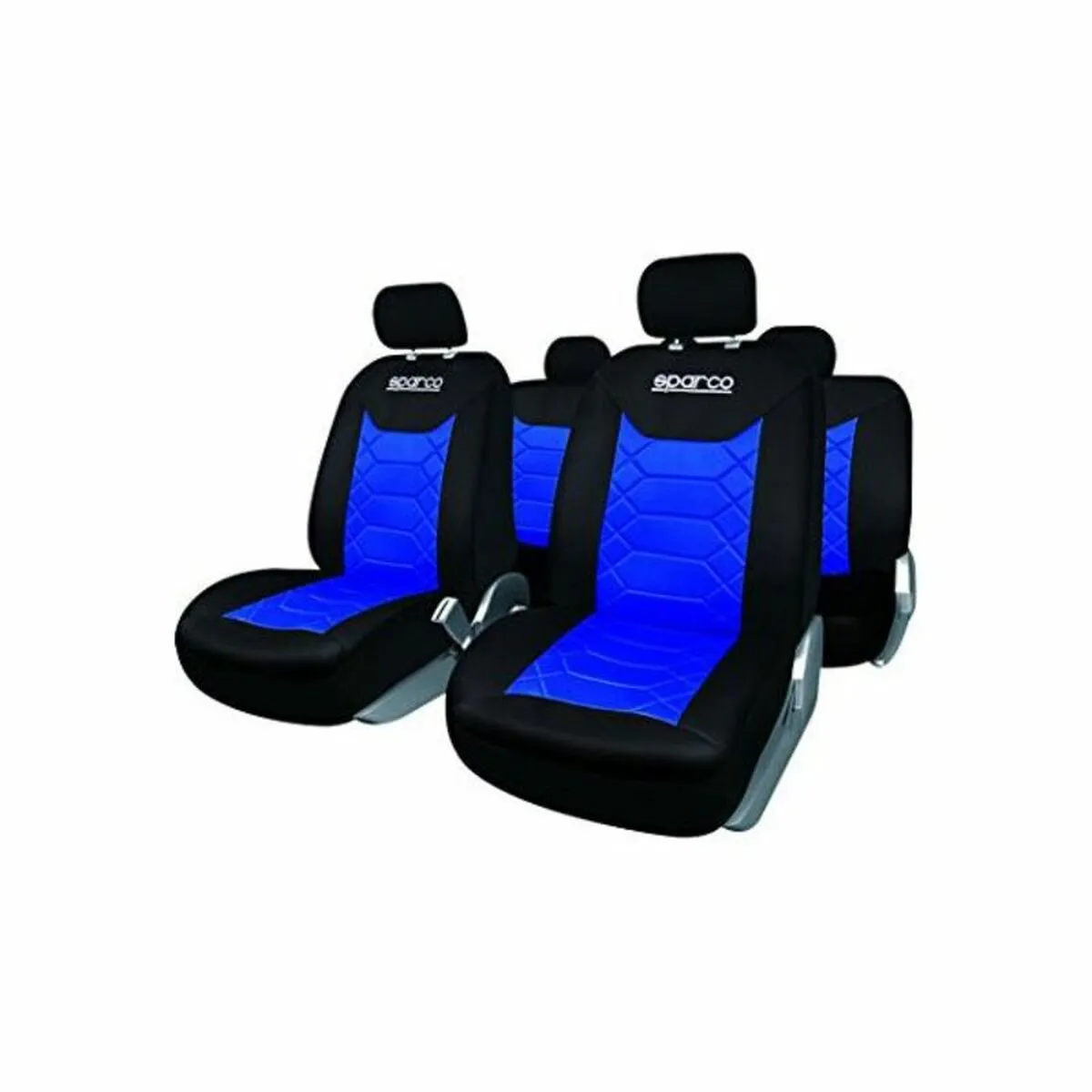 Set di Coprisedili Sparco SPC1016AZ Azzurro (11 pcs)