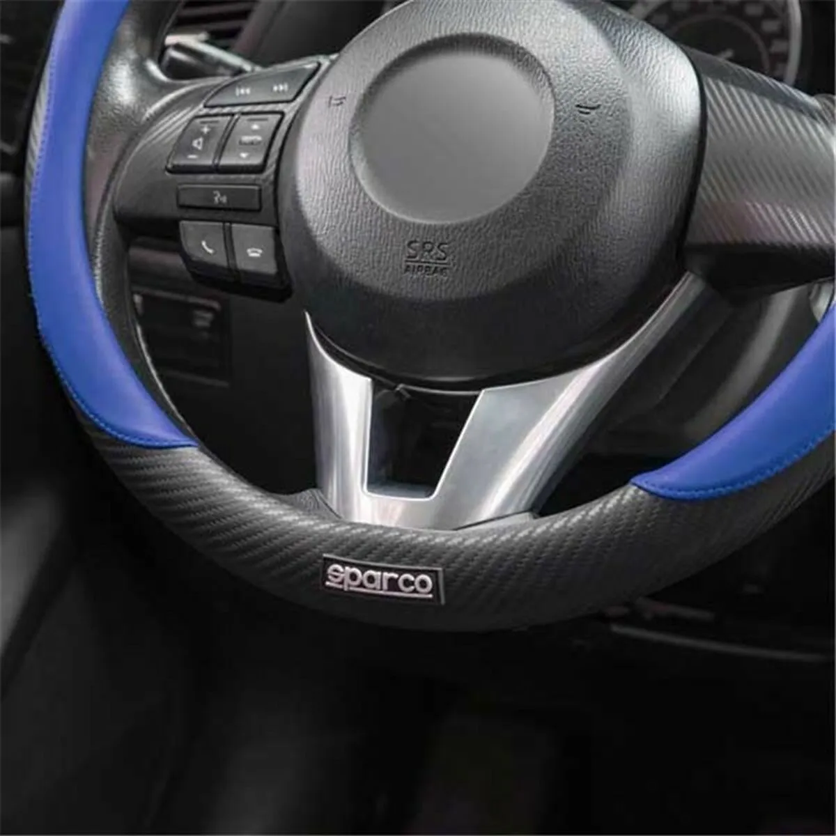 Coprivolante Sparco SPCS128AZ Ø 37-38 cm Azzurro