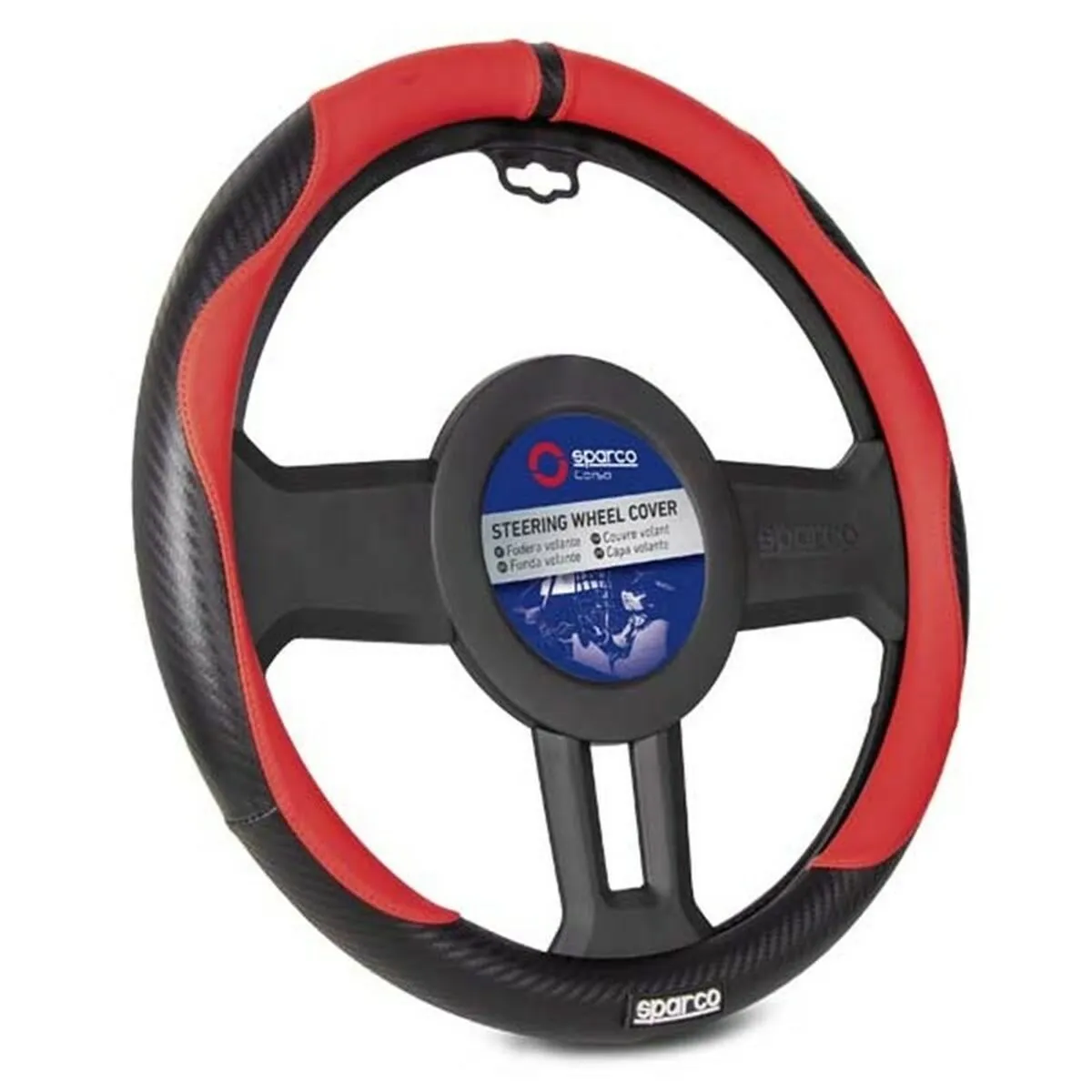 Coprivolante Sparco SPCS128RS Ø 37-38 cm Rosso