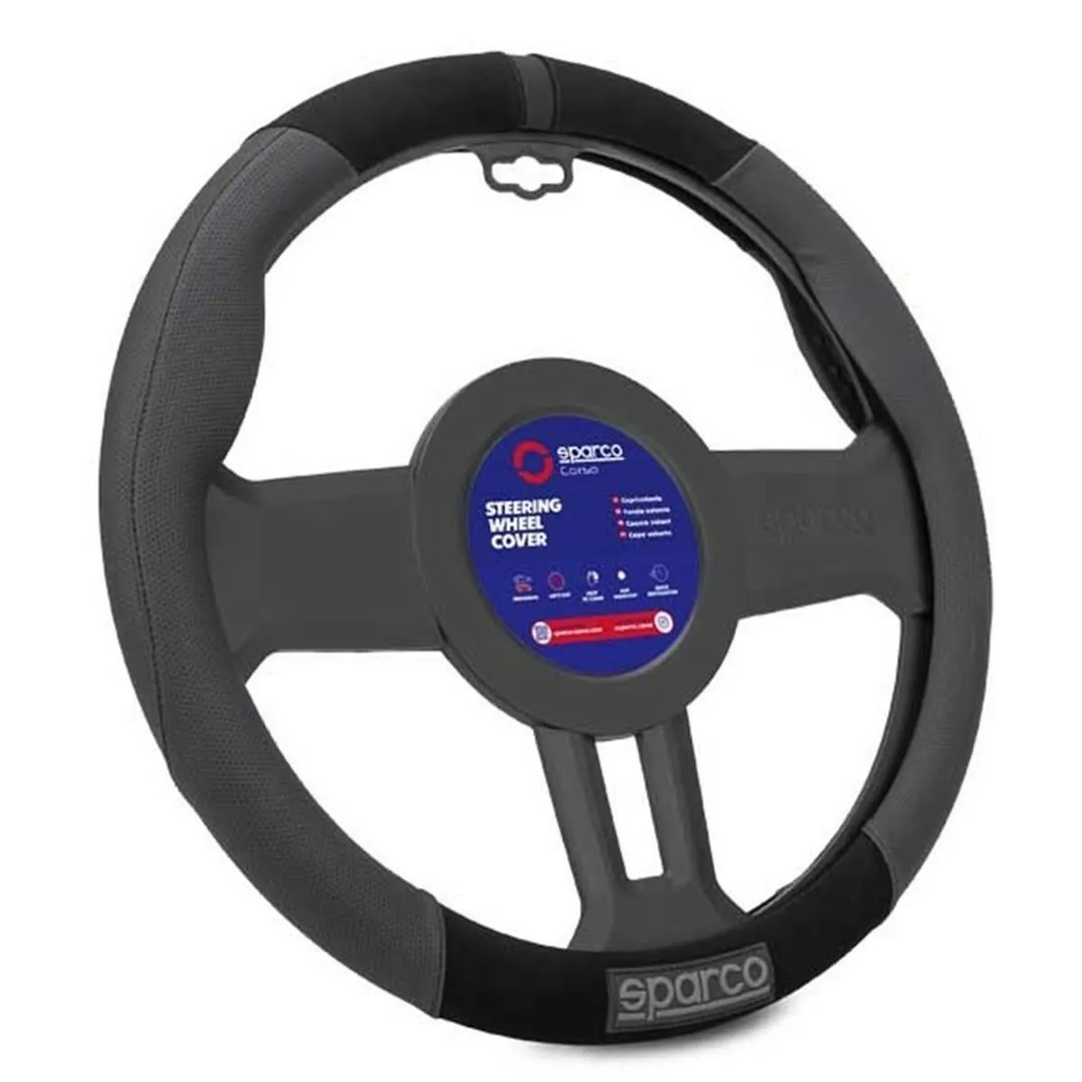 Coprivolante Sparco SPCS130BK Nero Ø 38 cm