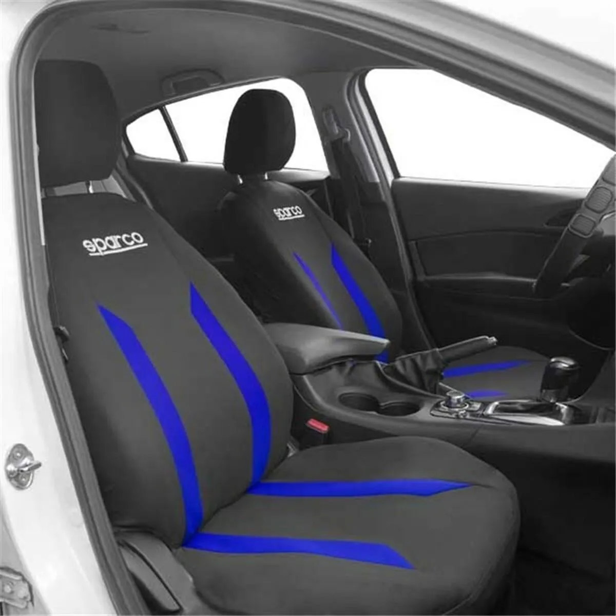 Set di Coprisedili Sparco Sabbia Nero/Blu