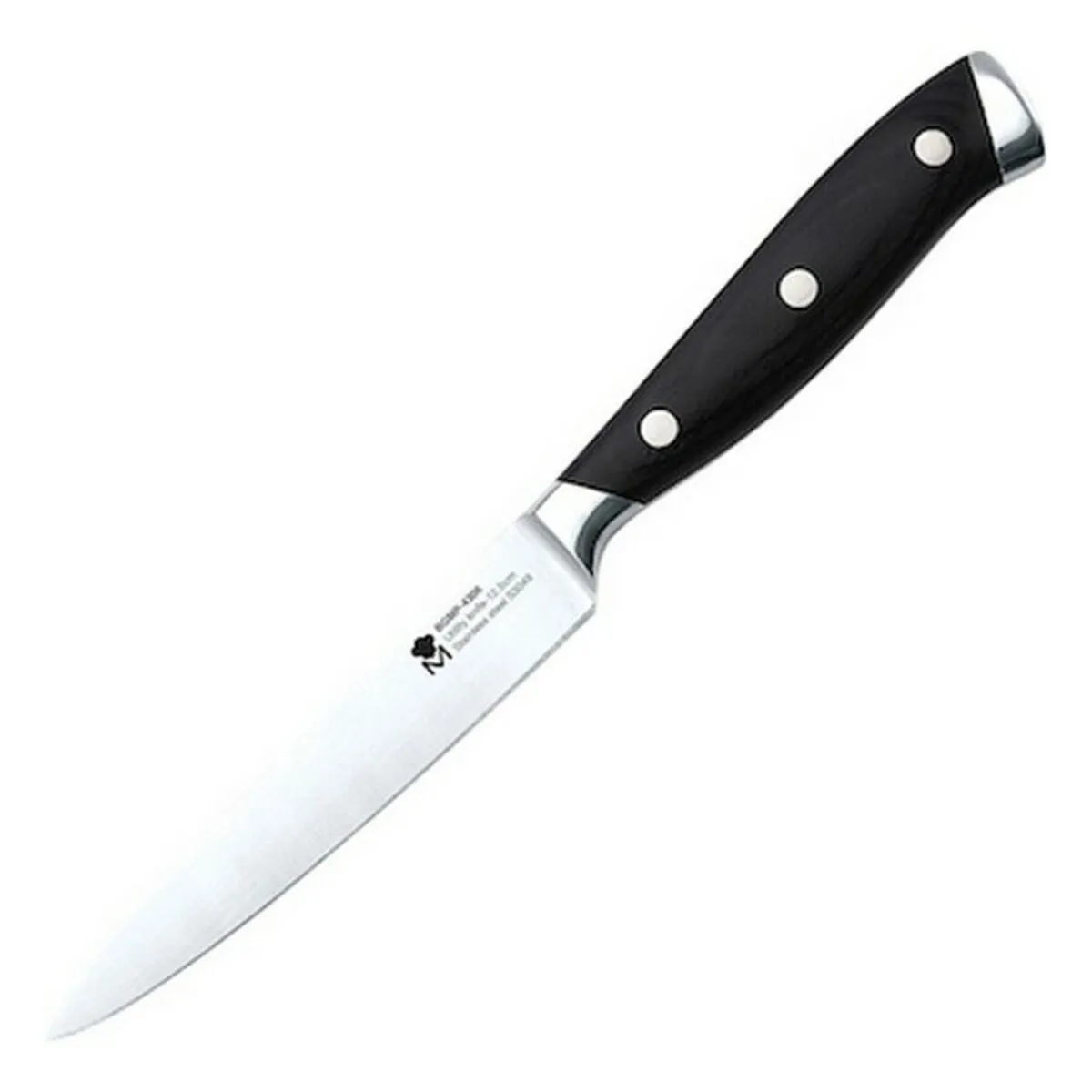 Coltello per Sbucciare Masterpro Nero Acciaio inossidabile