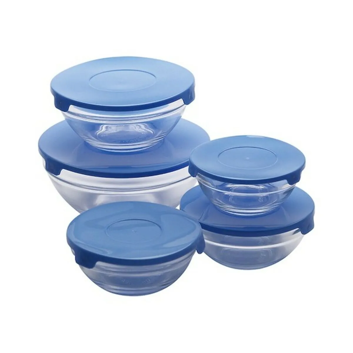 Set di scatole porta pranzo Renberg RB-4419-BL Azzurro 30 x 30 x 30 cm (5 pcs)