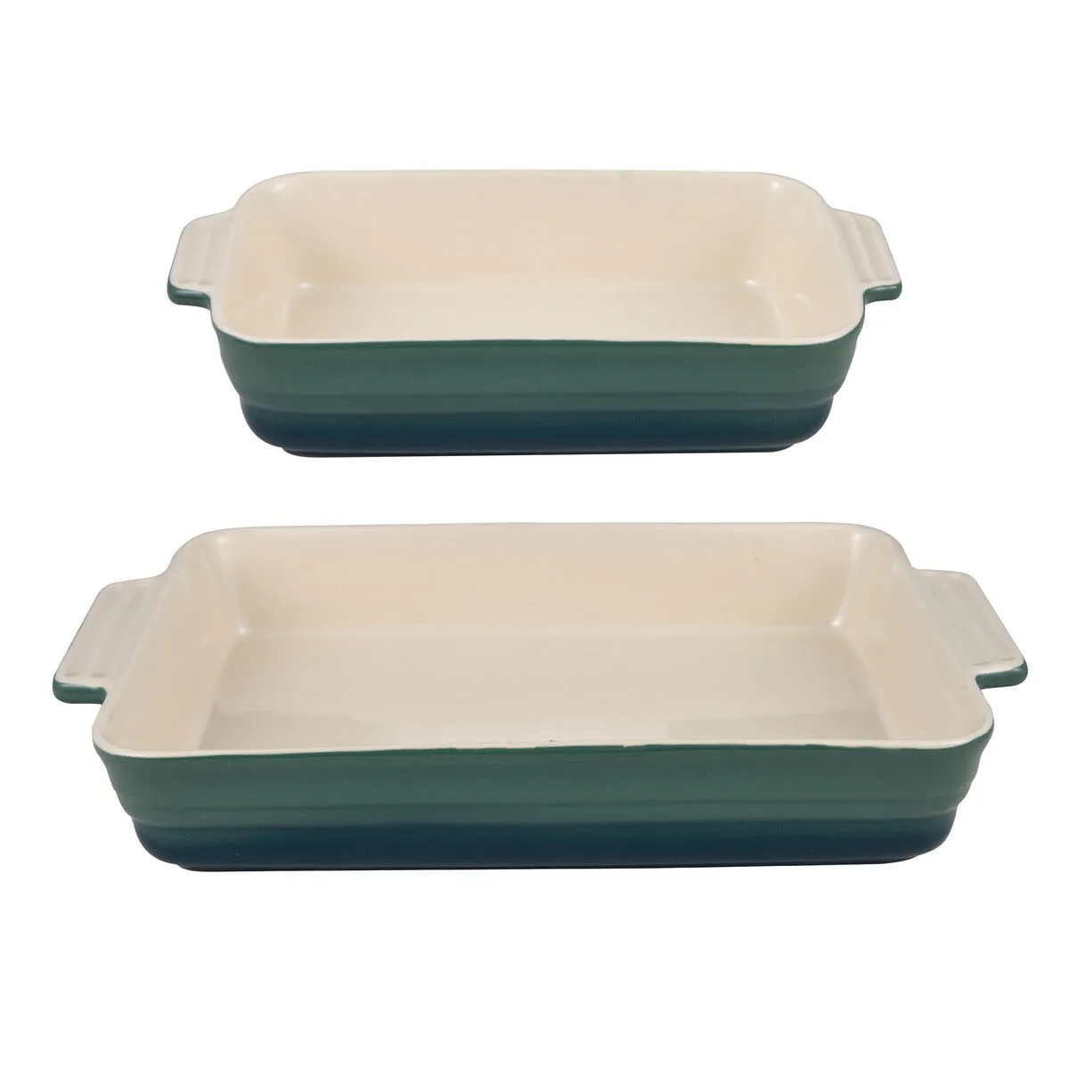 Teglia da Cucina Bergner Excalibur 2 Pezzi Verde Crema Gres