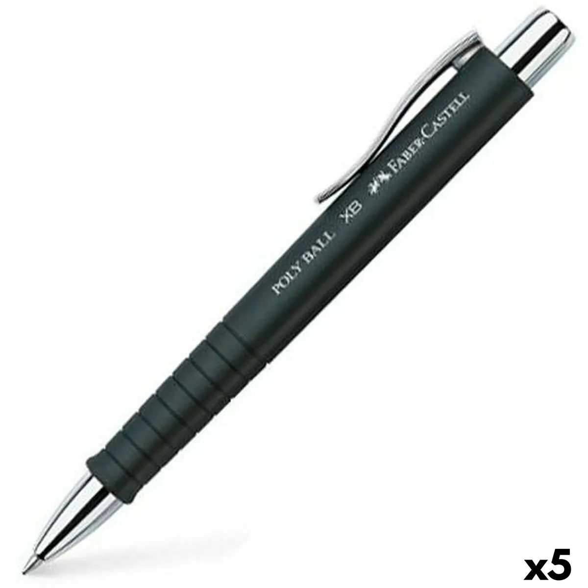 Penna Faber-Castell Poly Ball XB Nero (5 Unità)