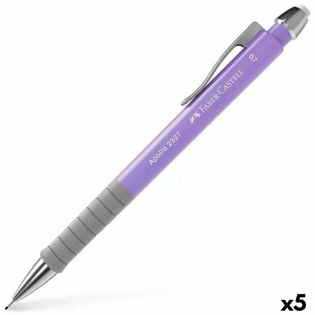 Portamine Faber-Castell Apollo 2327 Lilla 0,7 mm (5 Unità)