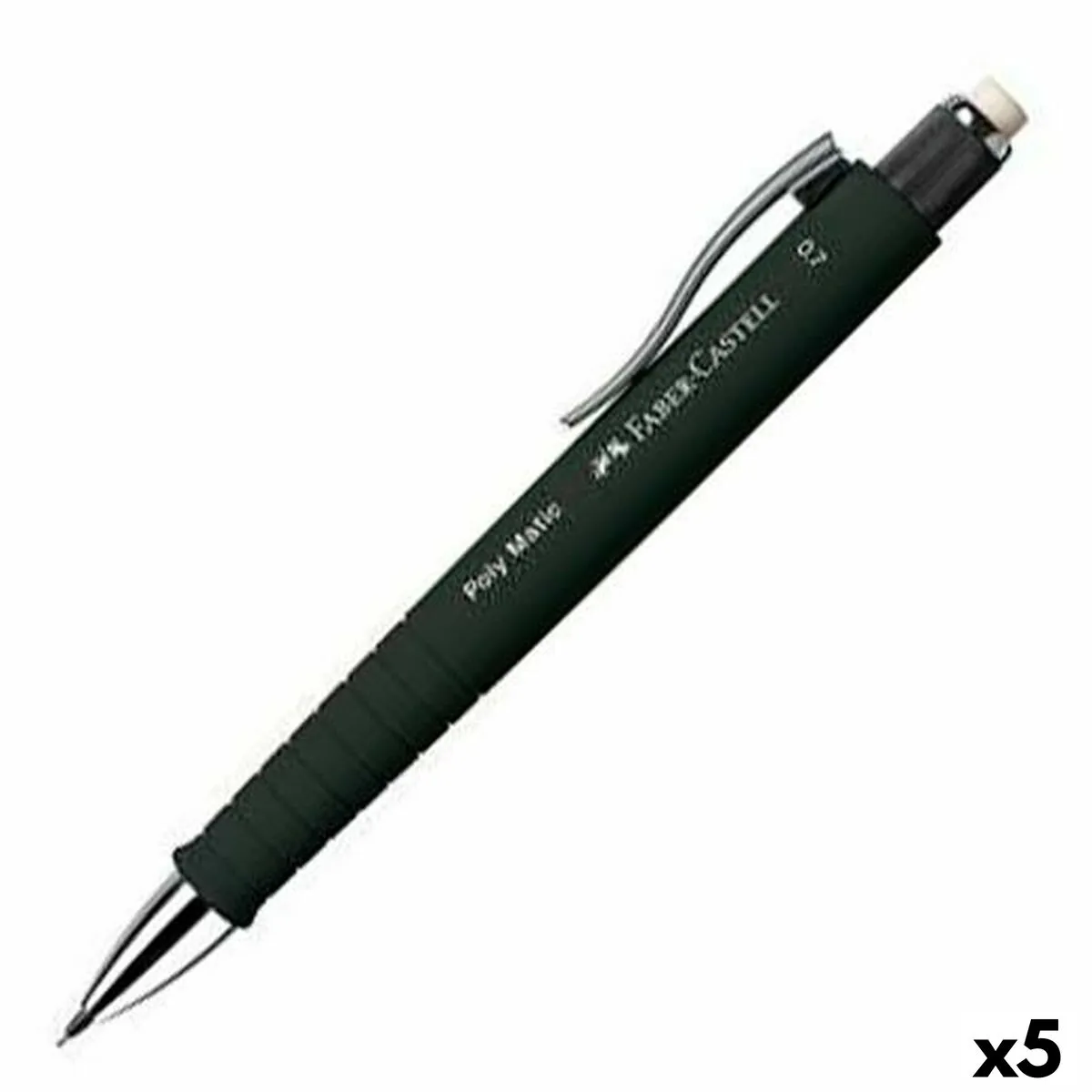 Portamine Faber-Castell Poly Matic Nero 0,7 mm (5 Unità)