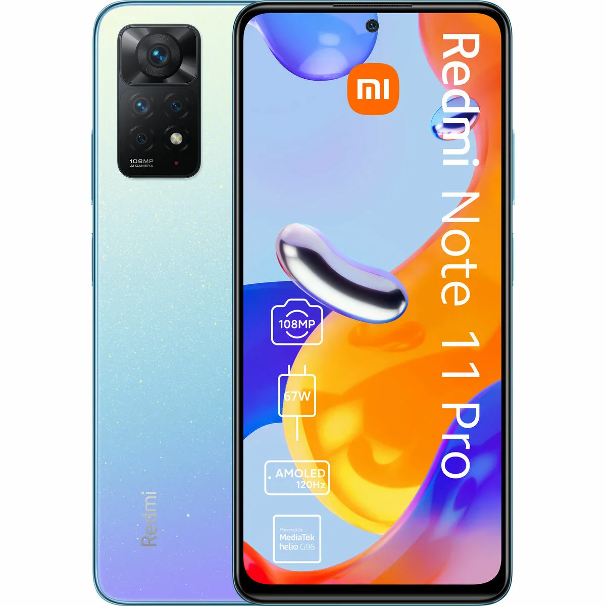 Smartphone Xiaomi Redmi Note 11 Pro 6,67" 128 GB 6 GB RAM Octa Core Helio G96 Azzurro