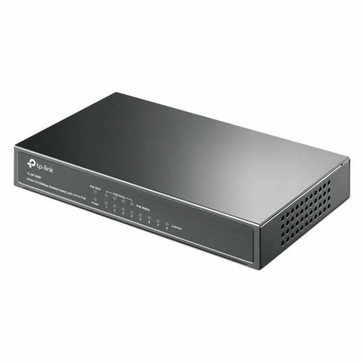 Router da Tavolo TP-Link TL-SF1008P RJ45 PoE 1.6 Gbps Nero