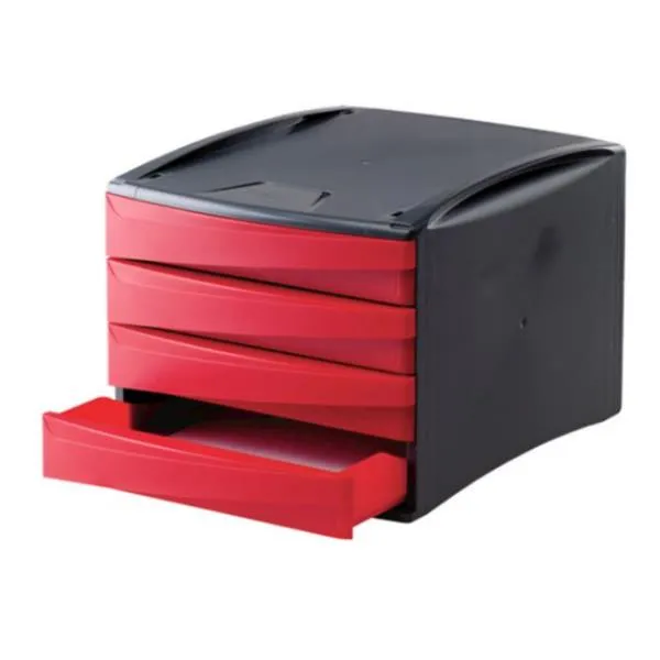 CASSETTIERA GREEN2DESK ROSSO