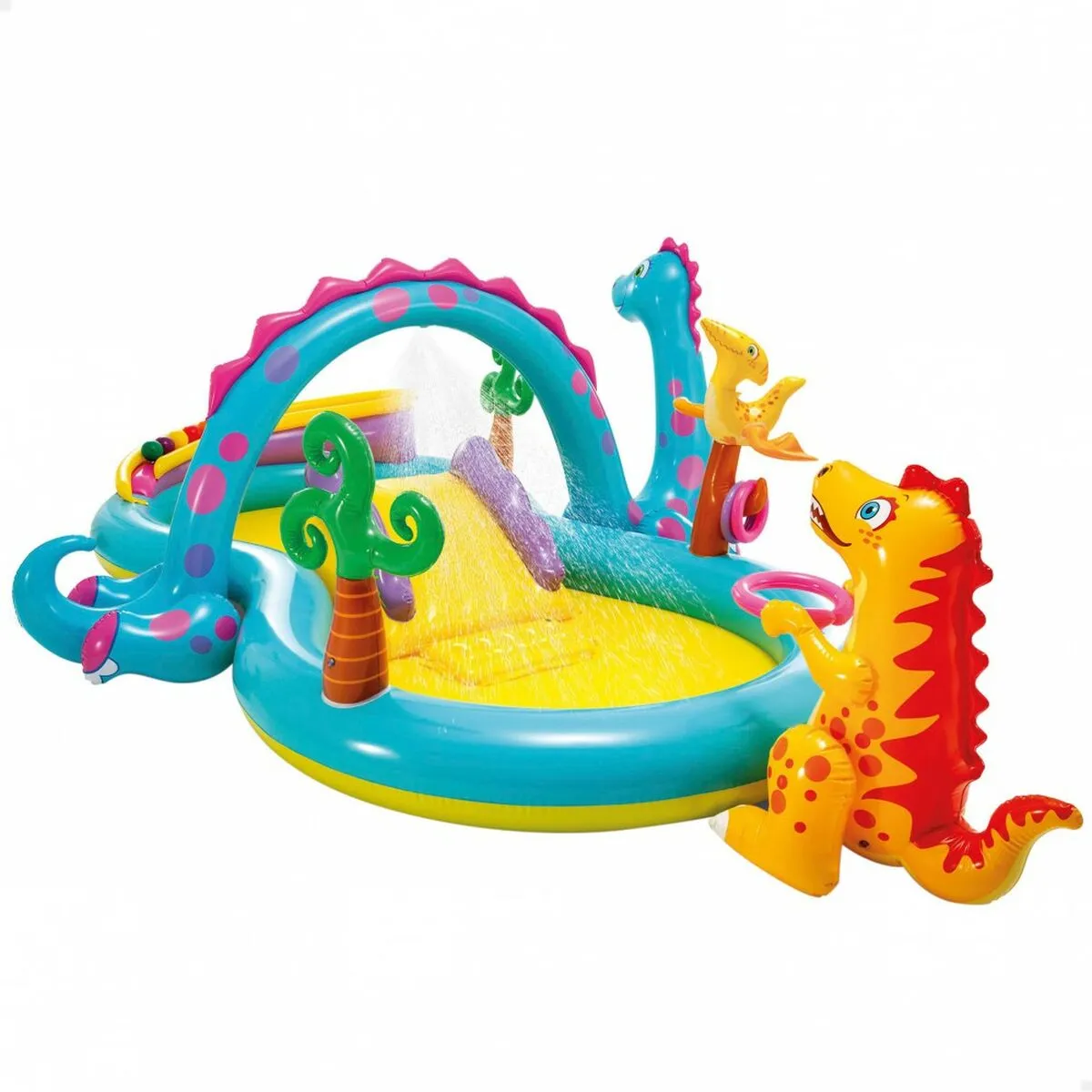 Piscina Gonfiabile per Bambini Intex   Dinosauri Parco giochi 302 x 112 x 229 cm 280 L