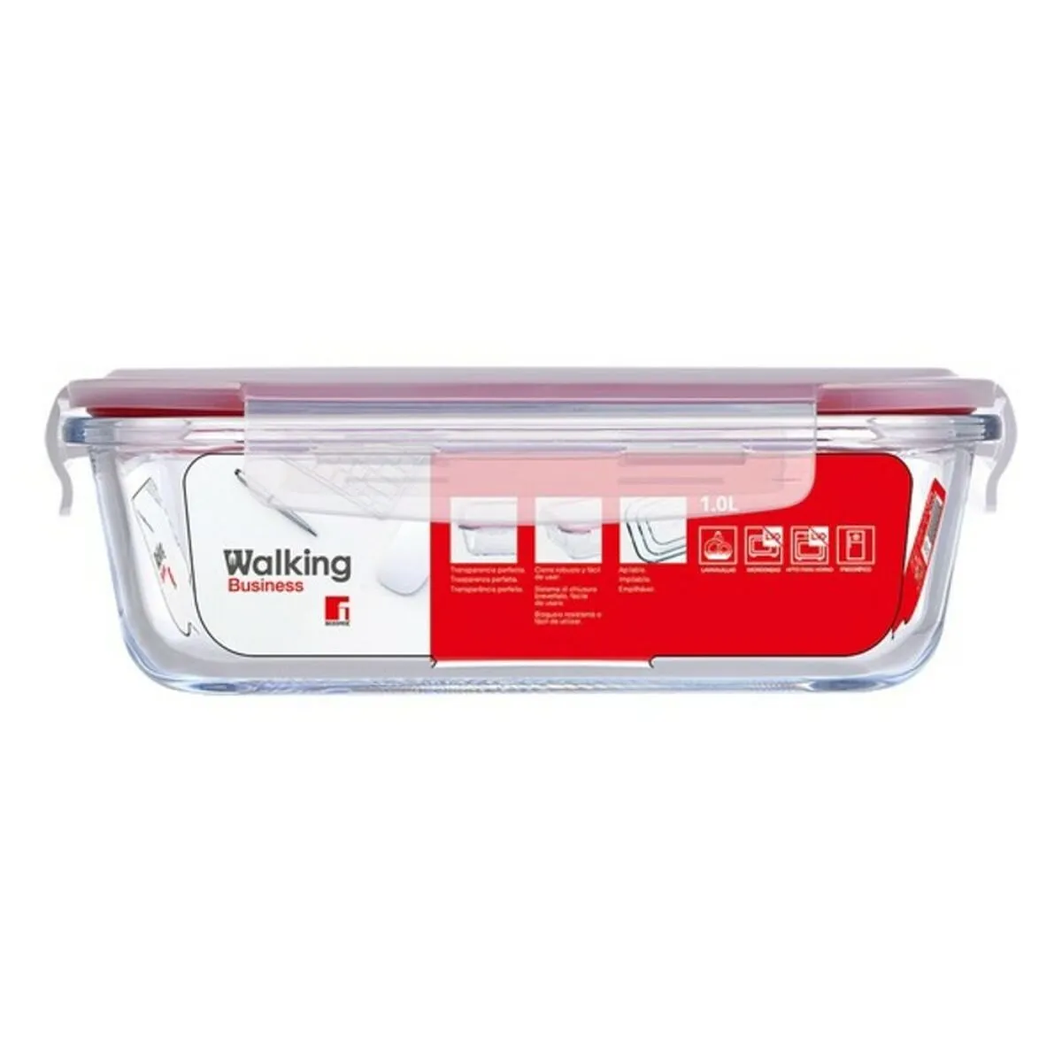 Porta pranzo Ermetico Bergner Q4048 Rosso 1 L