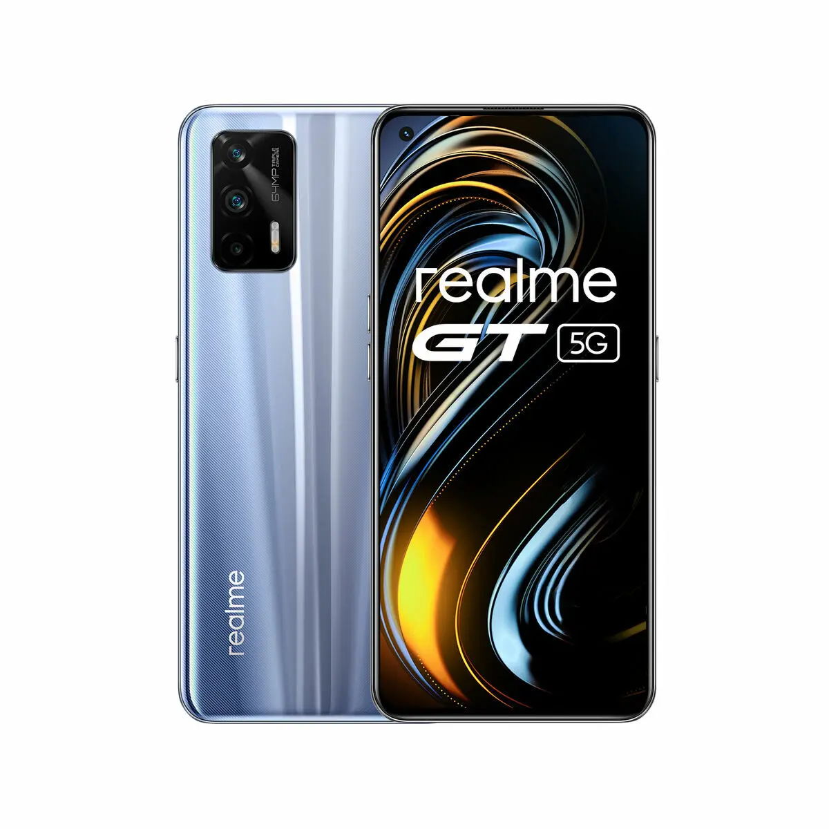 Smartphone Realme GT 5G Argentato 6,43" 128 GB 8 GB RAM Snapdragon 888 Nero Grigio Argento