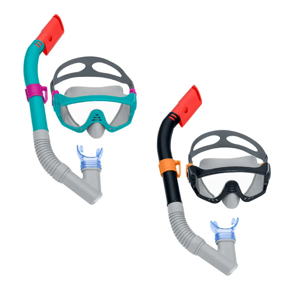 Occhialini da Snorkeling e Boccaglio per Bambini Bestway Azzurro Nero Adulto