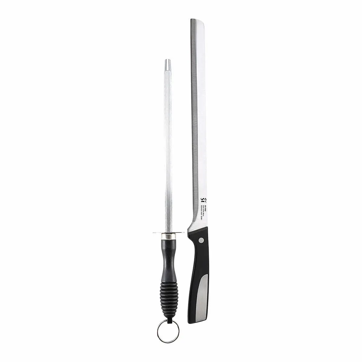 Coltello per Prosciutto San Ignacio SG-4362 Acciaio inossidabile Chaira 2 Pezzi