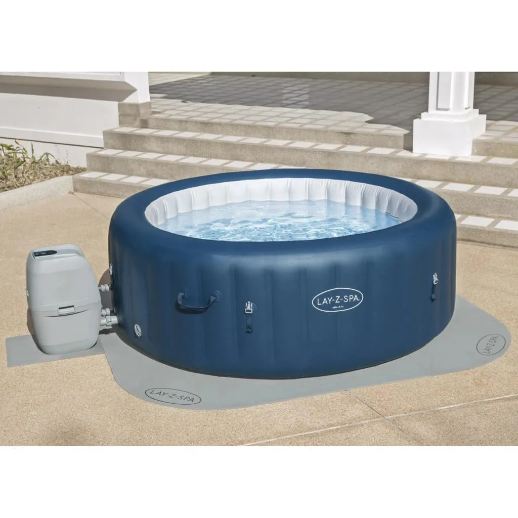 Lay-Z-Spa Protezione per il Pavimento Piscina Grigio 216x216 cm 10 pz