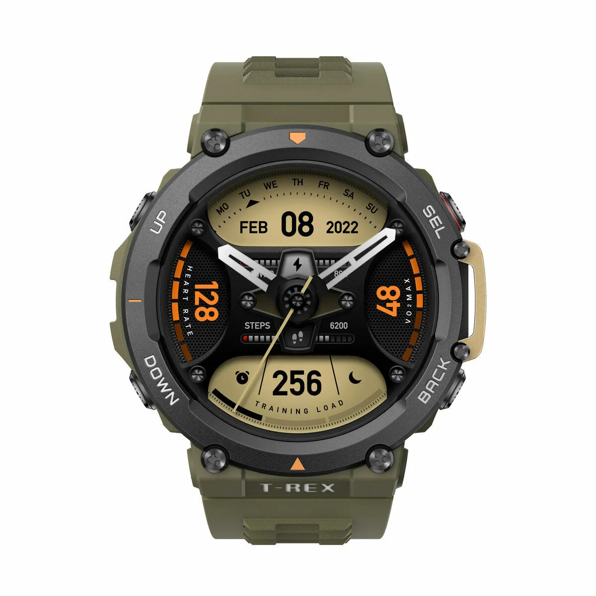 Smartwatch Amazfit T-Rex 2 Nero Verde 1,39"