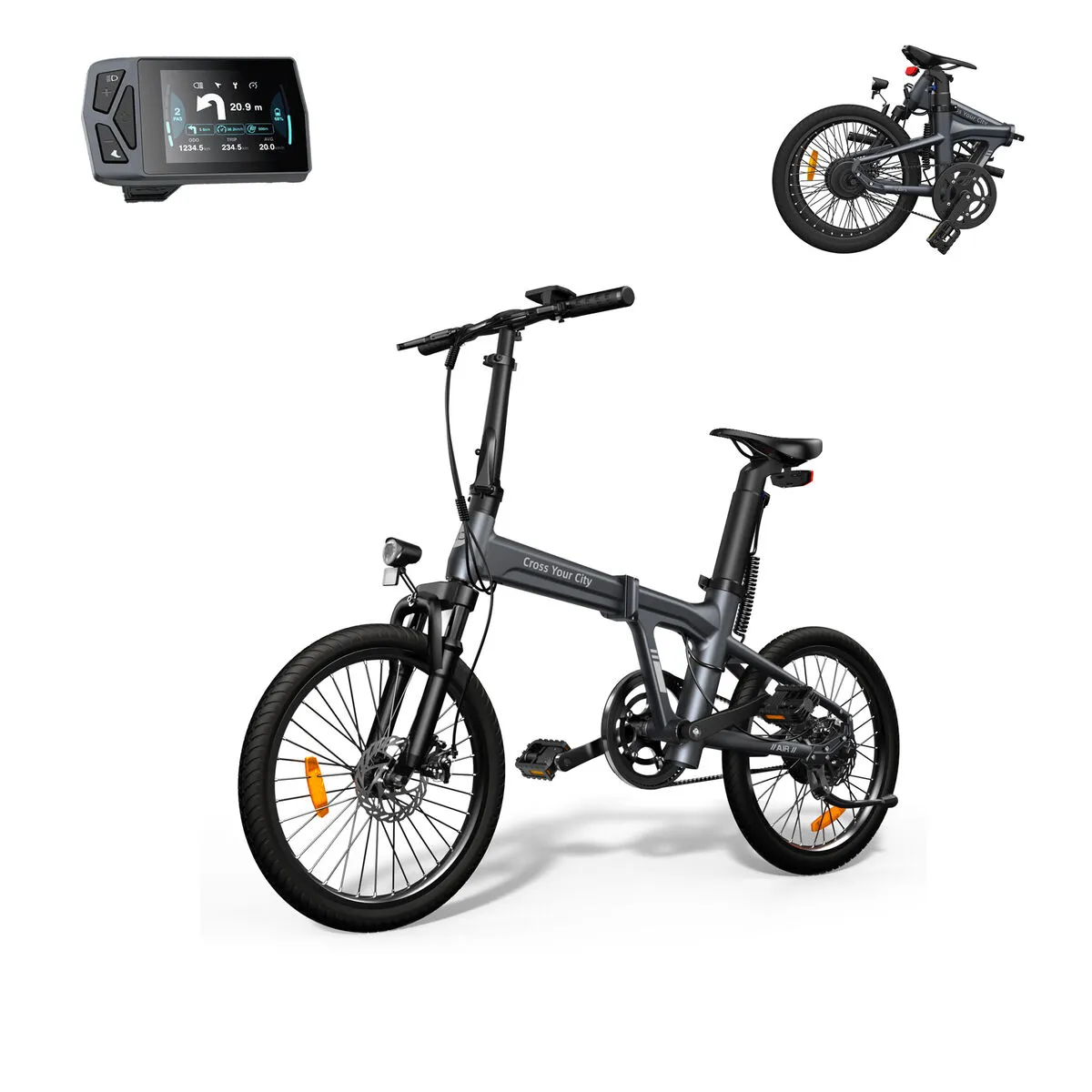 Bicicletta Elettrica Xiaomi ADO Air 20S 20" 100 Km Grigio