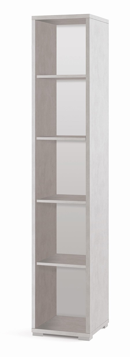 Mobile Colonna 4 Ripiani  H199 L39 P41 Cm colore Bianco Ossido Db381k Sarmog (1)