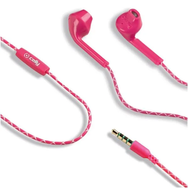 STEREO EARPHONES 3.5MM PINK