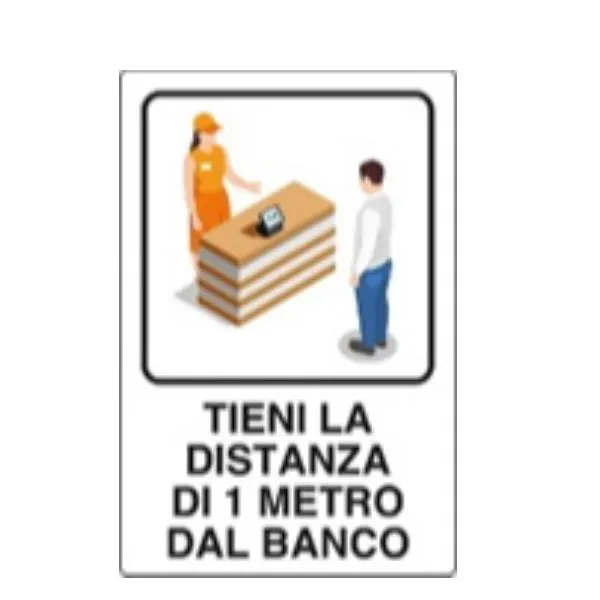 DISTANZA 1MT DAL BANCO 50X35 ALL