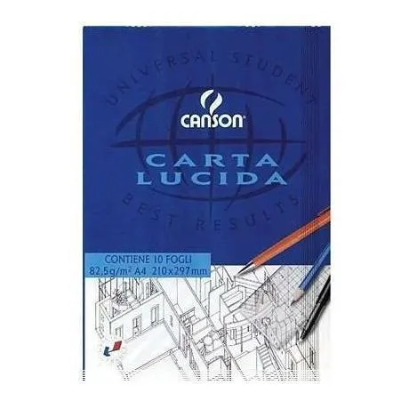 CF10BLOCCO CARTA LUCIDA 10CF A3 80G