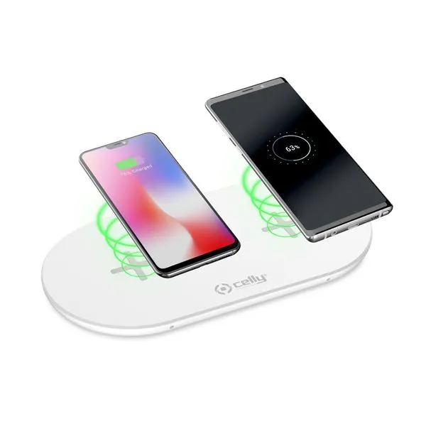 WIRELESS CHARGER 2PAD 10W WHITE