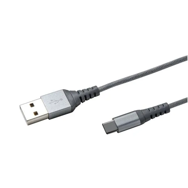 USB-A TO USB-C 15W CABLE SILVER