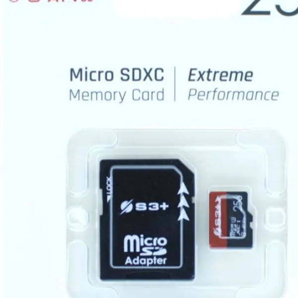 256GB S3 MICROSDHC UHS-I U3 V30