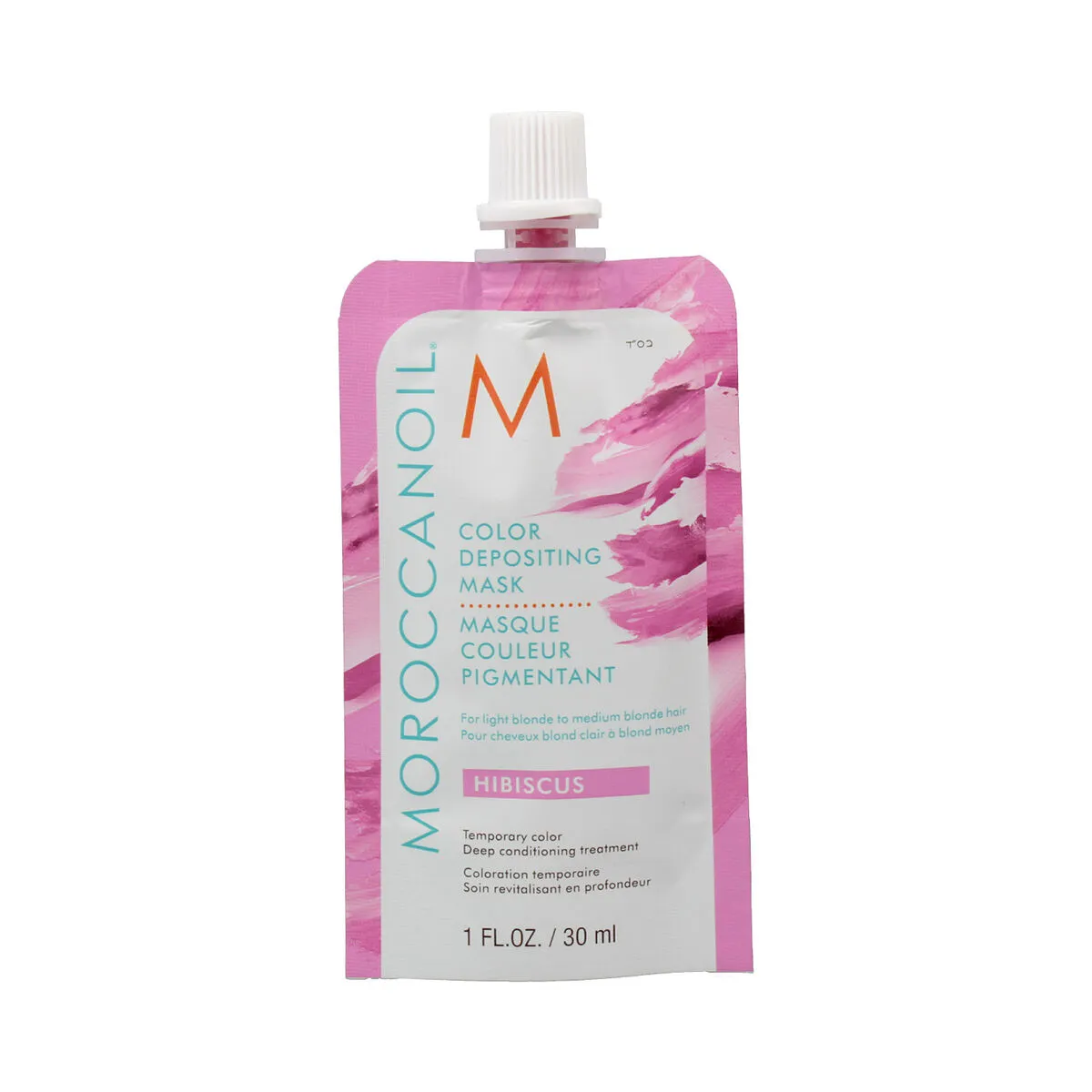 Maschera per Capelli Moroccanoil Depositing Hibiscus 30 ml