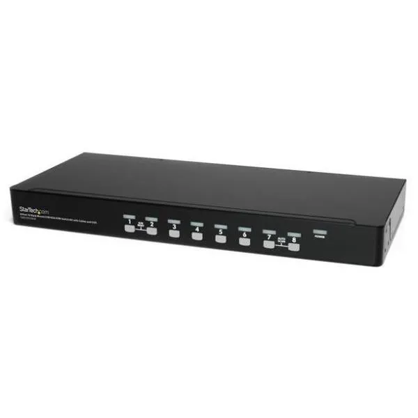 KIT SWITCH KVM USB 1U 8 PORTE