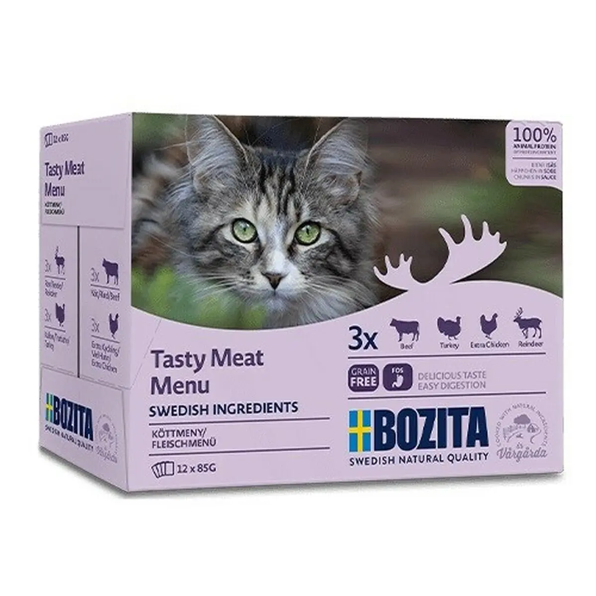 Cibo per gatti Bozita Tasty meat menu 12 x 85 g