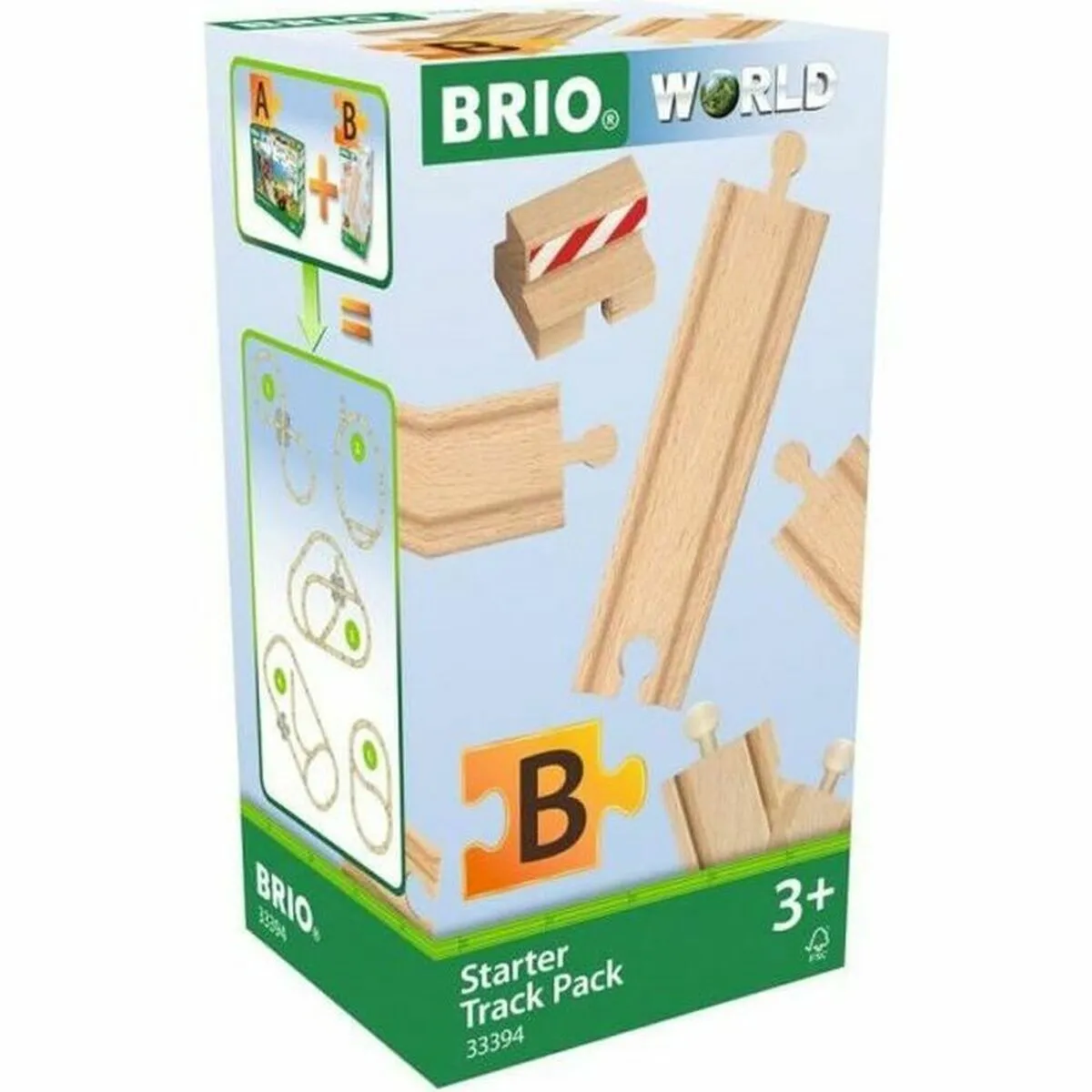 Binario del treno Brio Starter Track PAck B 13 Pezzi