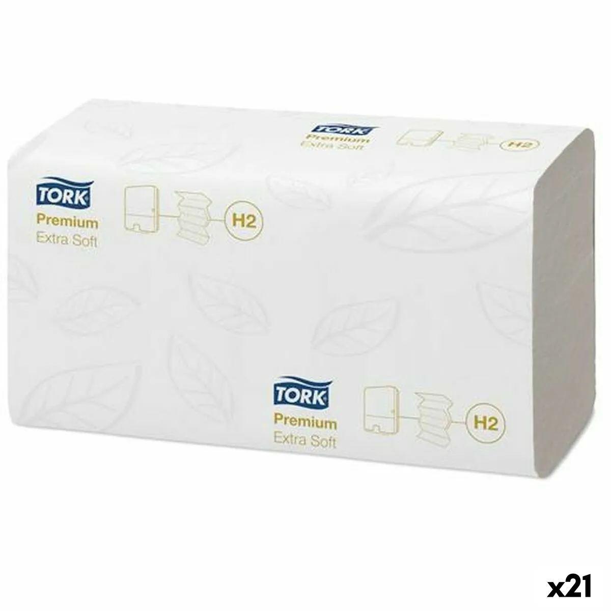 Carta assorbente per le mani Tork Pack Bianco (21 Unità)