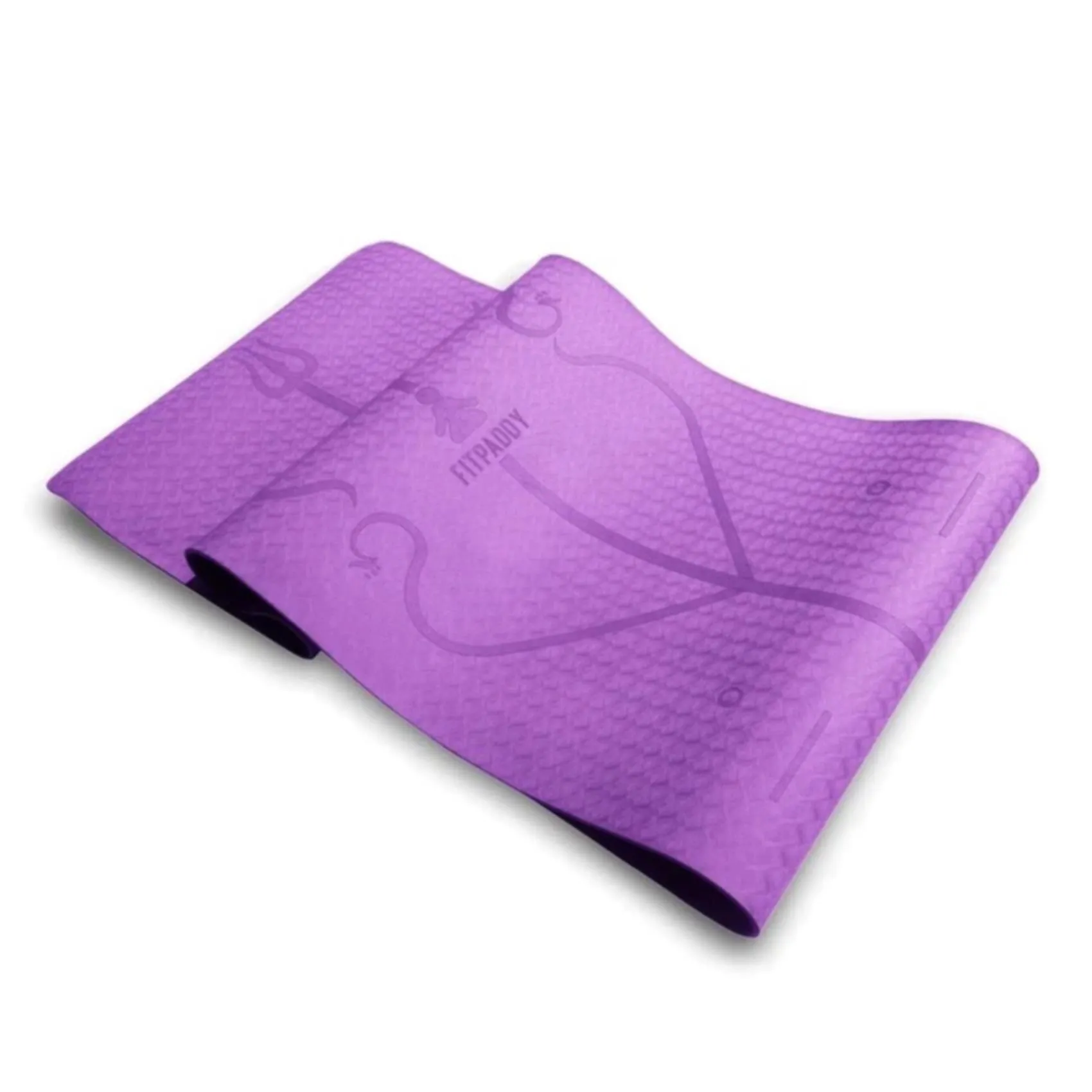 FITPADDY YOGA MAT TPE 6MM VIOLET