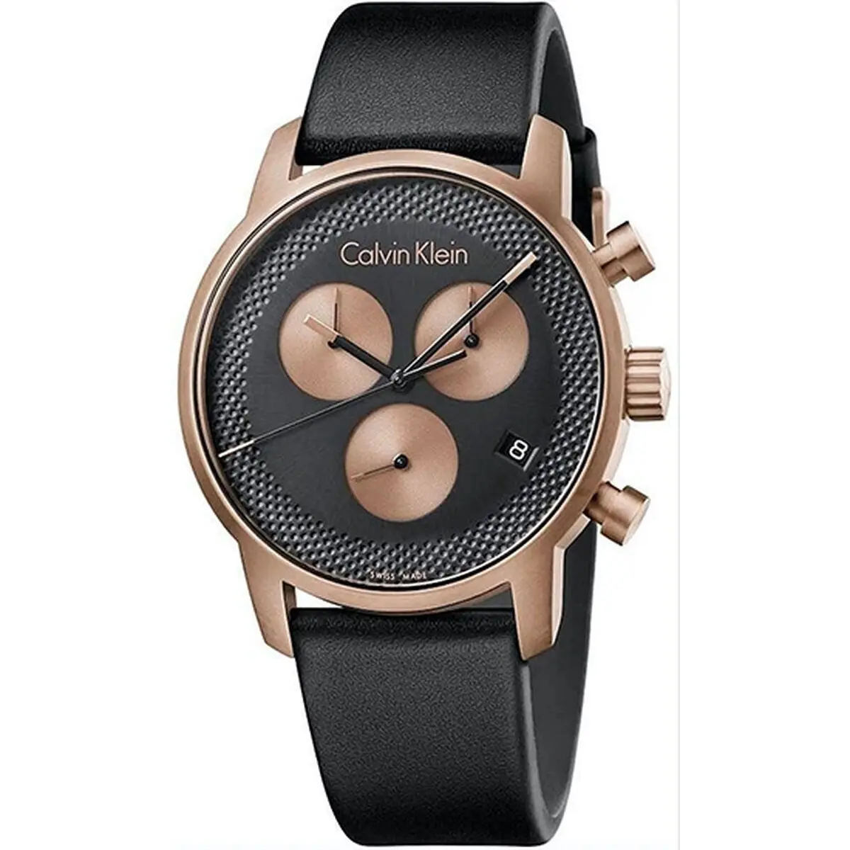 Orologio Uomo Calvin Klein CITY Nero (Ø 43 mm)