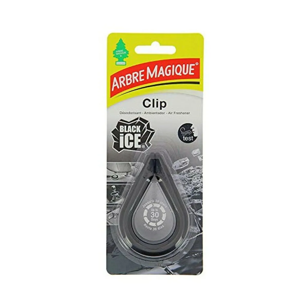 Deodorante per la Macchina Arbre Magique Black Ice Clip