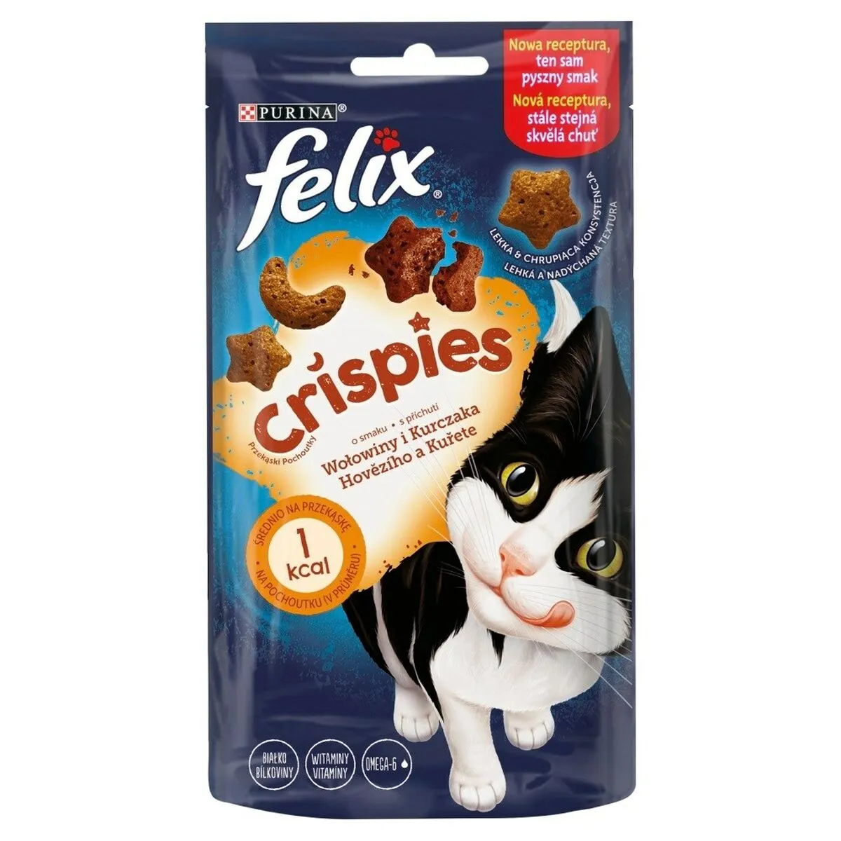 Cibo per gatti Purina Felix Crispies Pollo Carne di vitello