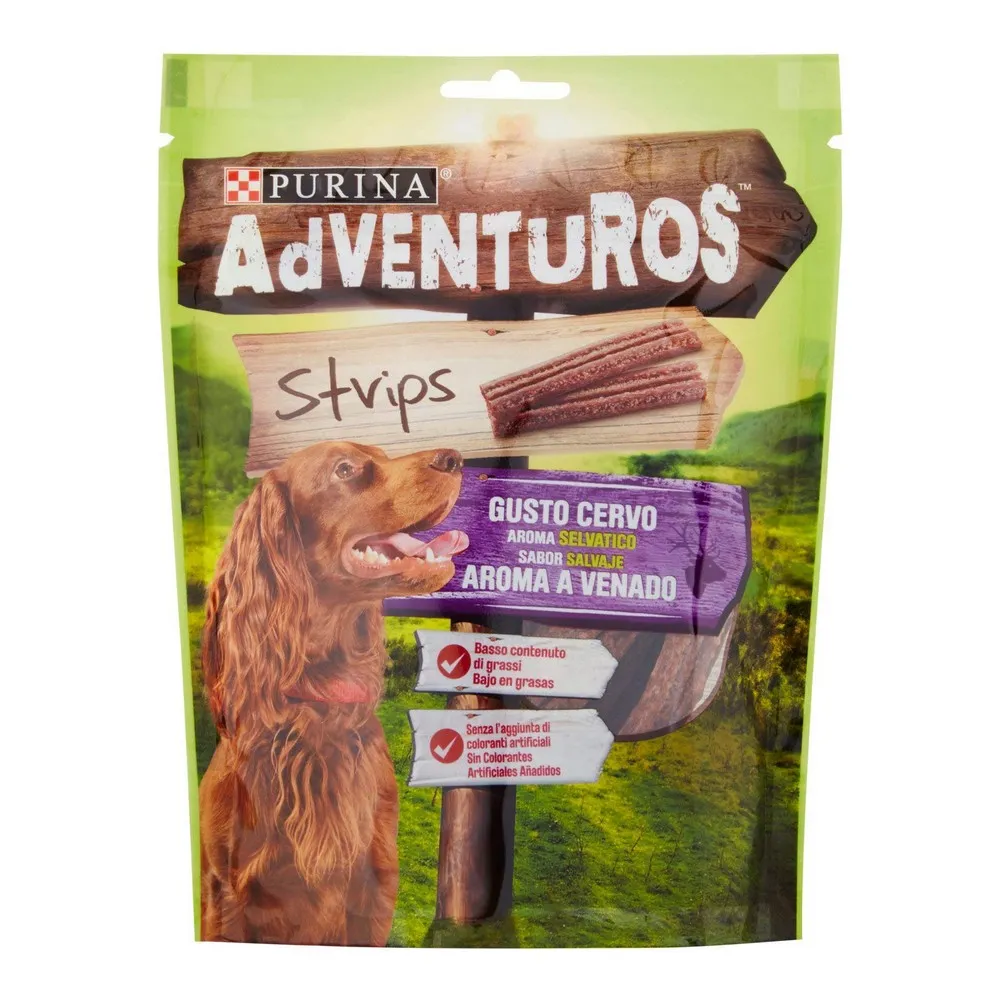 Snack per Cani Purina Adventuros Strip (90 g)