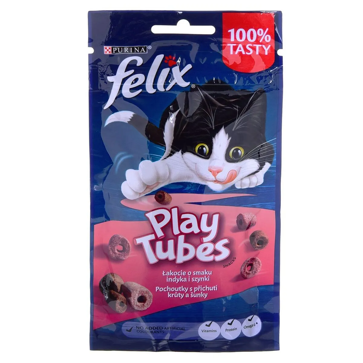 Cibo per gatti Purina Play Tubes Tacchino Prosciutto