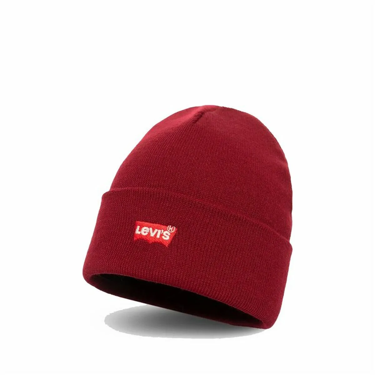 Cappello Sportivo Levi's Batwing Embroidered Beanie Rosso Taglia unica