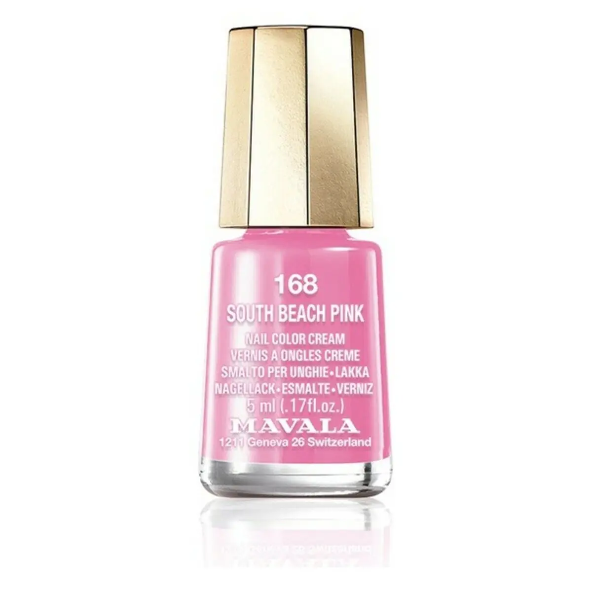 Smalto per unghie Nail Color Cream Mavala 168-south beach pink (5 ml)