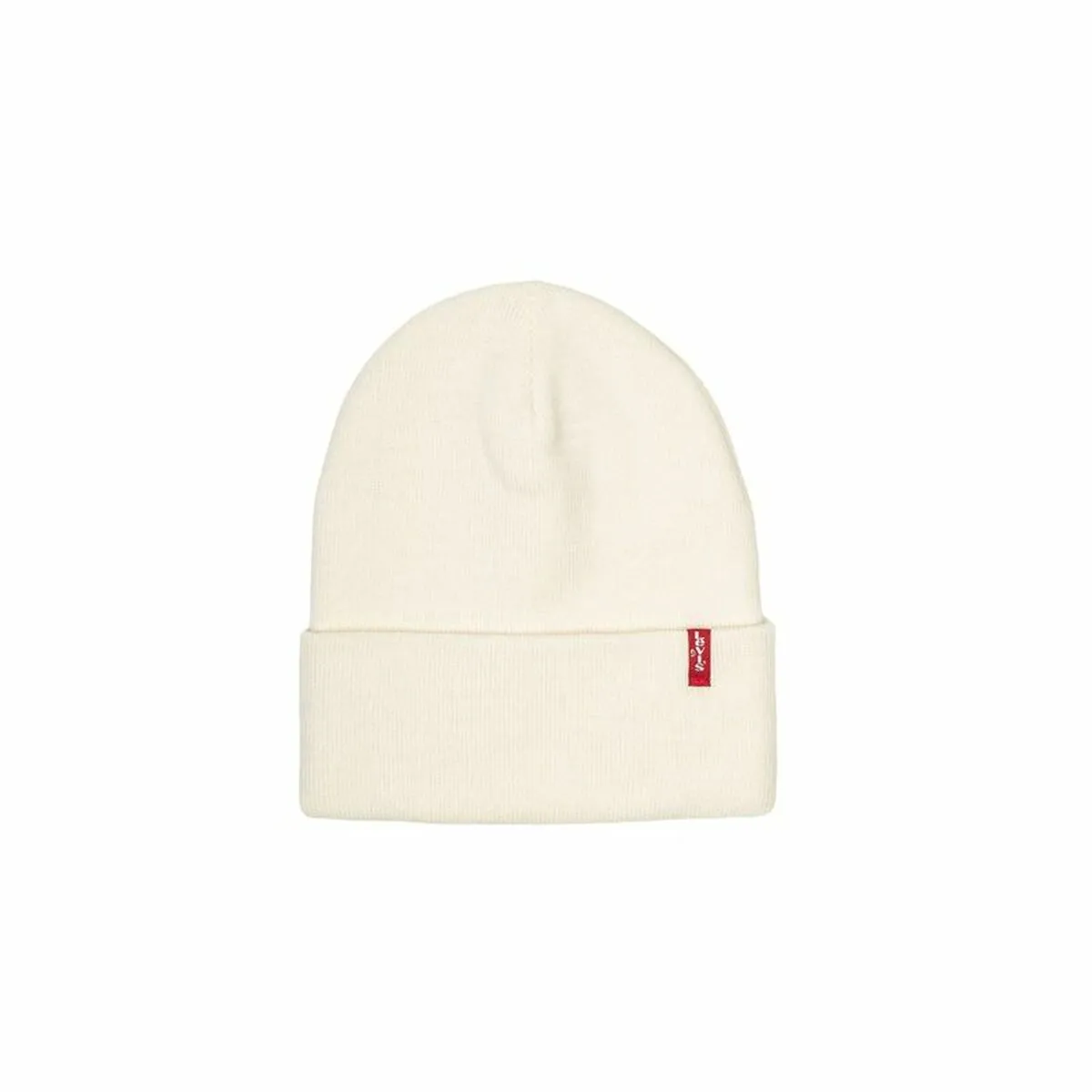 Cappello Sportivo Levi's Slouchy Red Tab Beanie  Regular Bianco Caldo Taglia unica