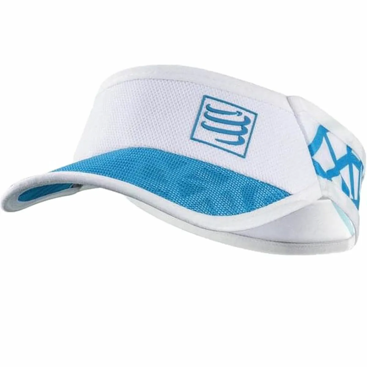 Visiera Compressport Spiderweb Ultralight Visor Bianco Taglia unica