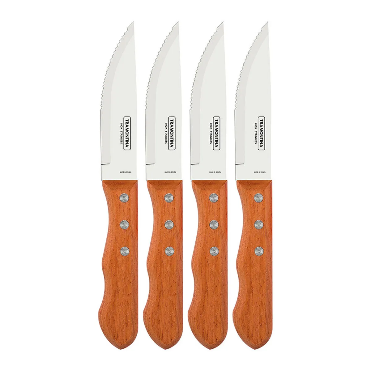 Set di Coltelli per Carne Tramontina Dynamic 25 cm Jumbo Legno Acciaio inossidabile 4 Unità